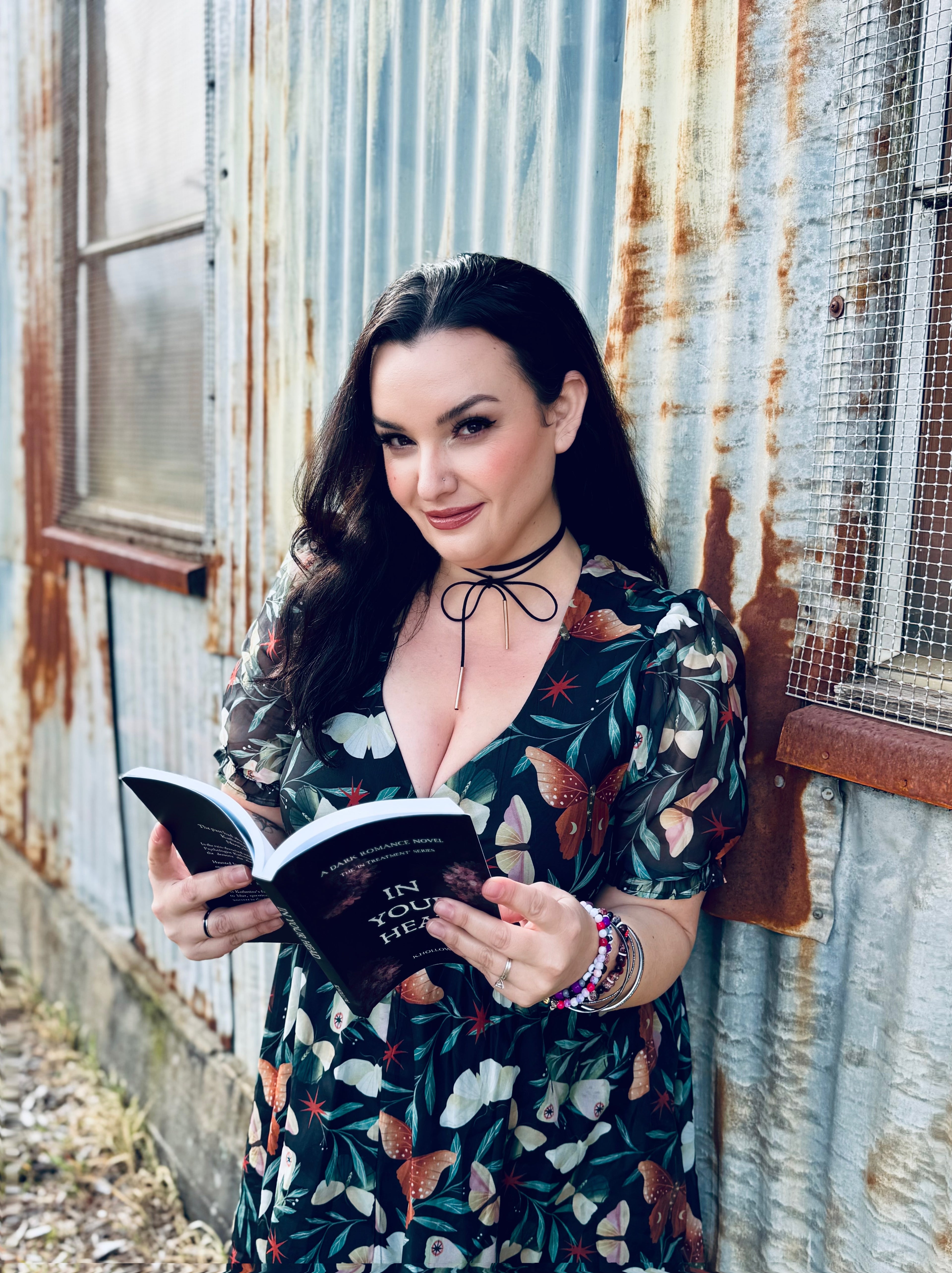 In Your Head, a dark romance novel, signed paperback by K. Hollow